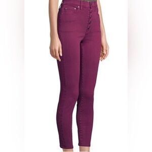 SOLD Alice + Olivia high rise button fly jeans. Size 29